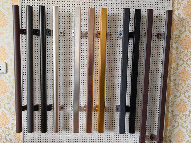 加厚铝合金玻璃门拉手 肯德基门把手 马蹄脚不夹手 支持定做