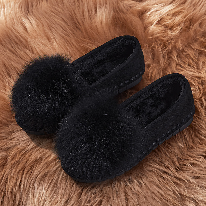 毛毛鞋女秋冬外穿2025新款加绒保暖鞋爆款豆豆鞋舒适瓢鞋冬季棉鞋,女鞋,棉鞋,淘宝优惠券,粉丝福利购,淘宝优惠卷