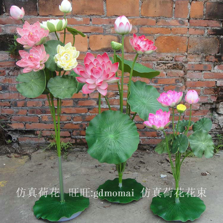仿真荷花睡莲花假中式餐