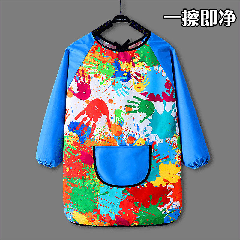 儿童绘画围裙罩衣防水防