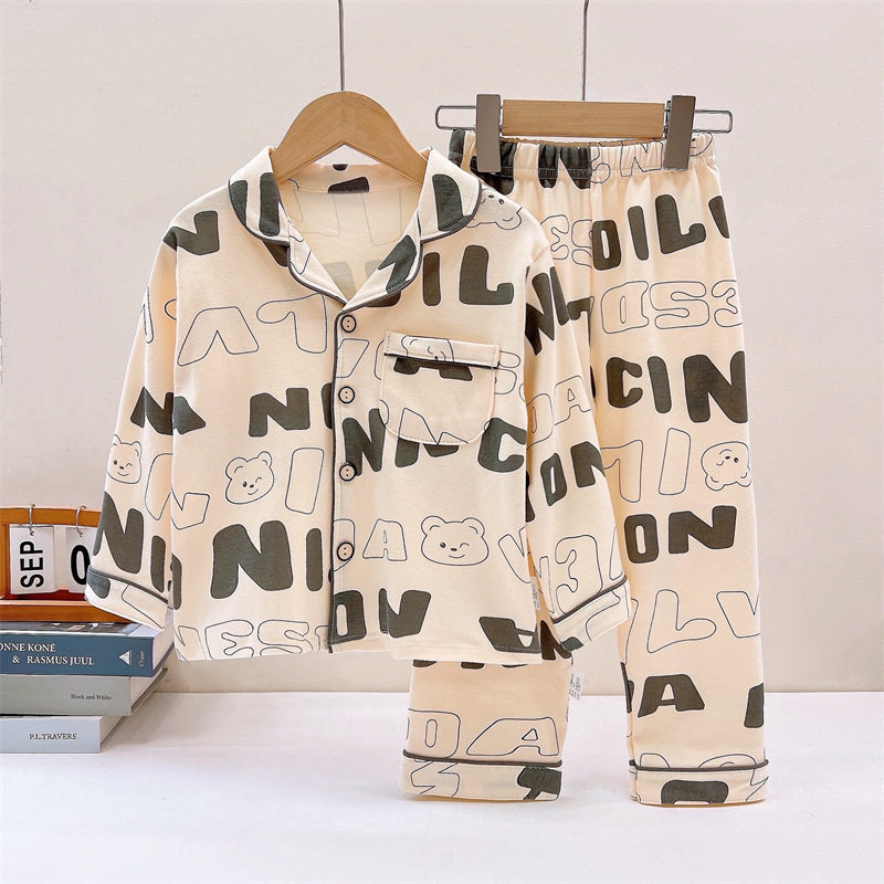 纯棉翻领家居服套装2026