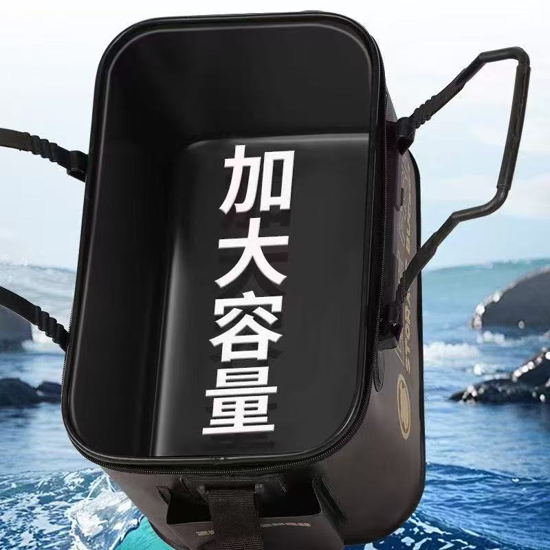 活鱼桶路亚装可折叠打水
