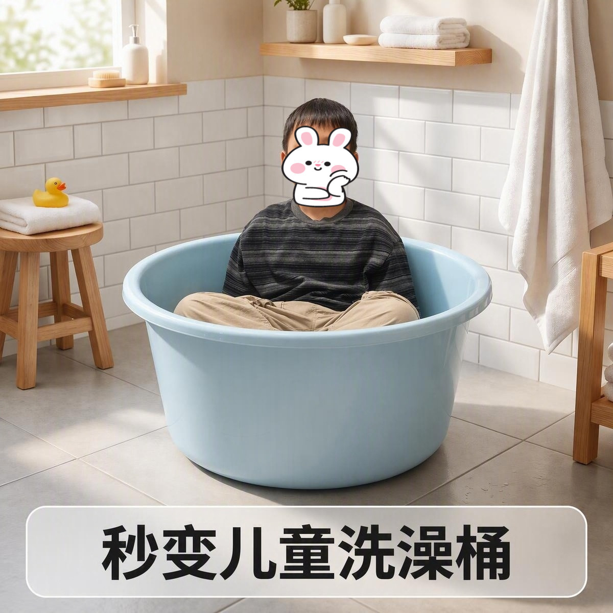 塑料盆加厚加高儿童洗澡