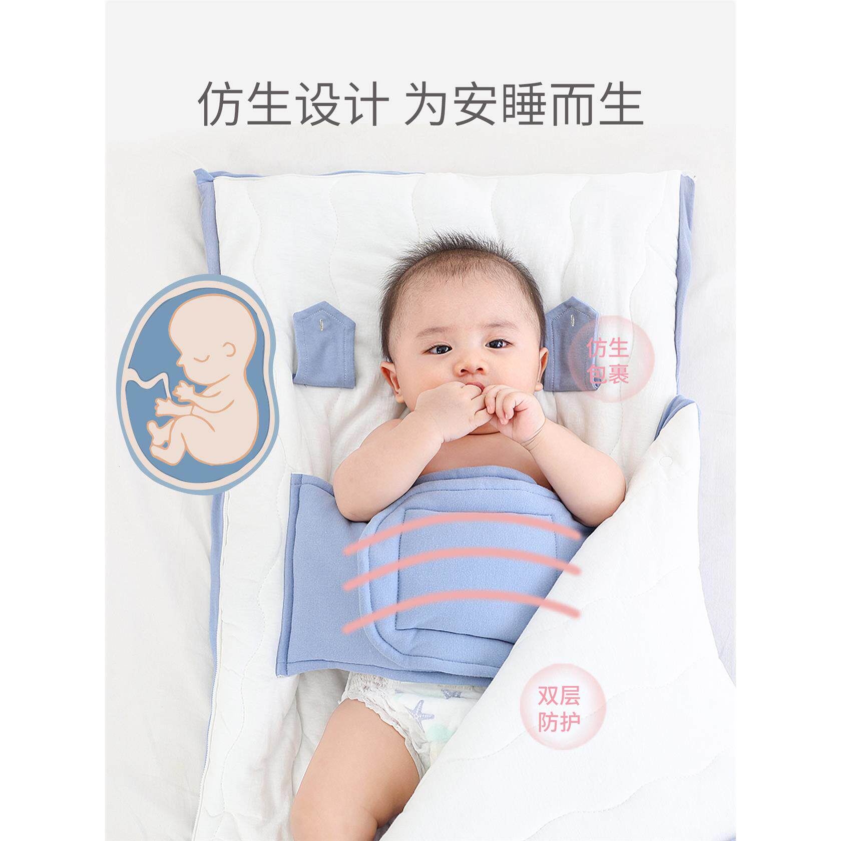 新生婴儿秋冬季加厚包被