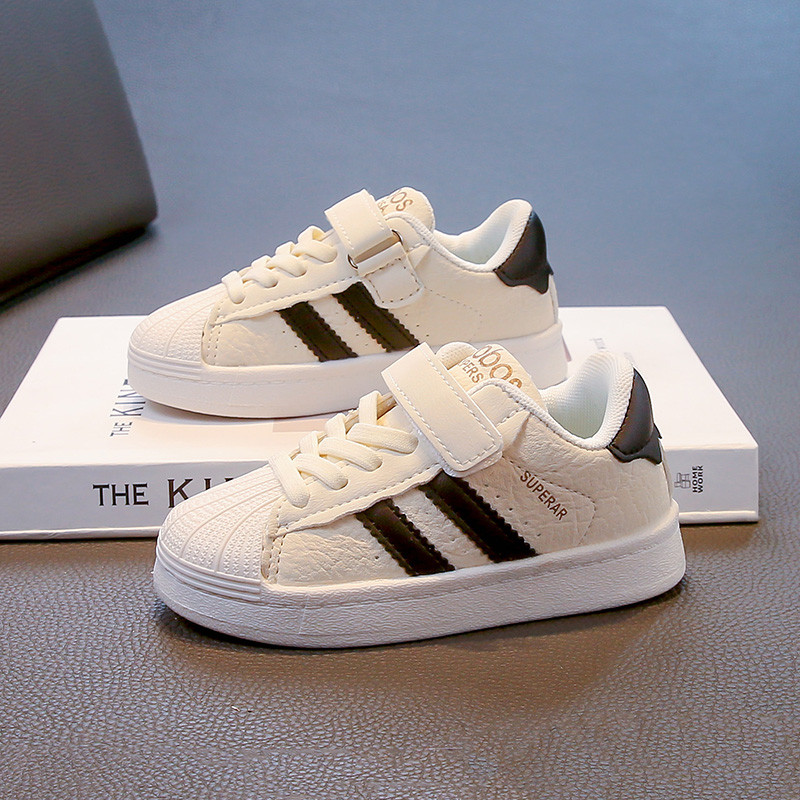 儿童春季童鞋男童2一6岁鞋子男宝宝女春秋季板鞋女童贝壳头小白鞋