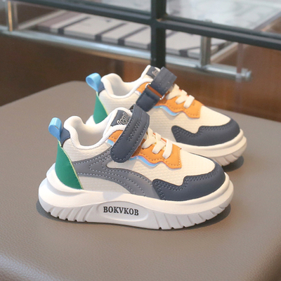 儿童魔术贴厚底运动鞋