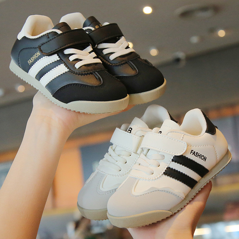 儿童春季2一3-8岁运动鞋男童小童鞋子女童春秋款阿甘鞋软底小白鞋