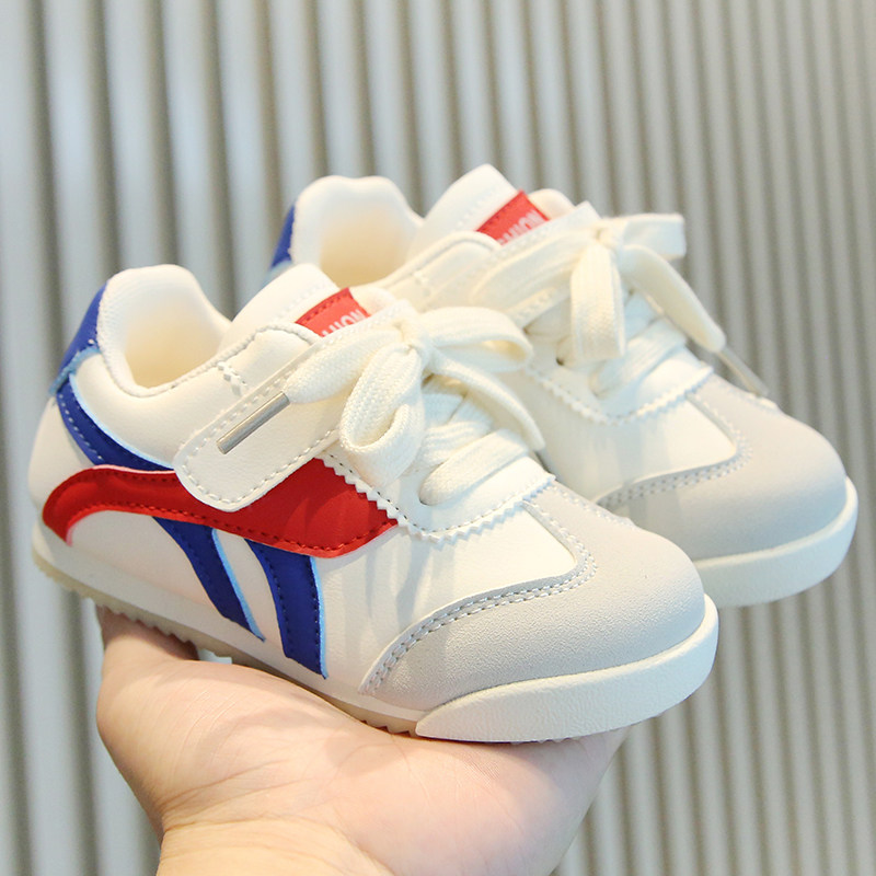 儿童春季2一3-8岁运动鞋男童小童鞋子女童春秋韩系软底小白鞋