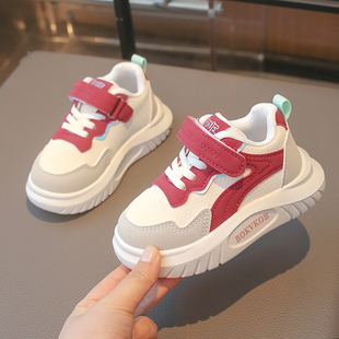 儿童春季童鞋男童1一3-6岁鞋子春秋季运动鞋女童百搭拼色休闲单鞋