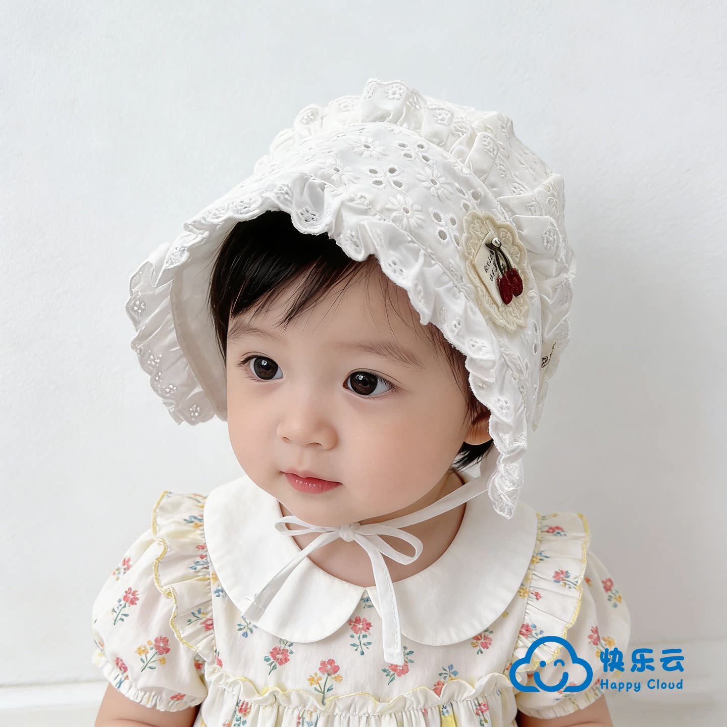 婴儿帽子春夏季女宝宝遮阳防晒图片