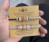 纯手工编织篮球手绳送同学篮球配饰闺蜜女友礼物周边学生蓝球手链