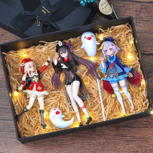 原神胡桃甘雨手办摆件模型女孩男生生日圣诞礼物二次元动漫礼盒