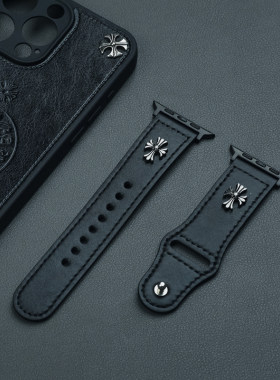 适用于苹果手表真皮表带iwatch10运动硅胶官网同款表带ultra防水