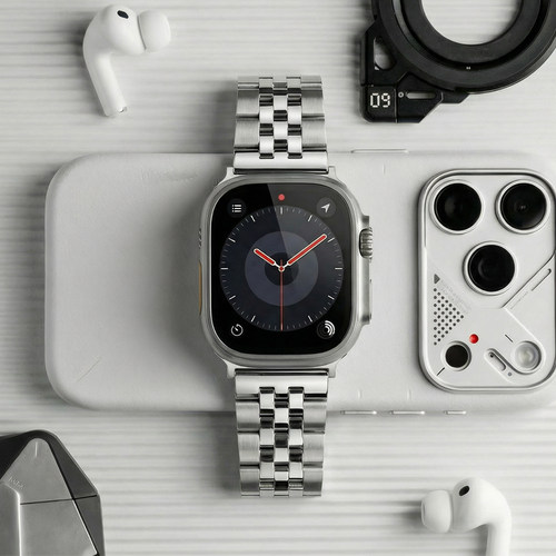 苹果手表商务奢华金属不锈钢表带