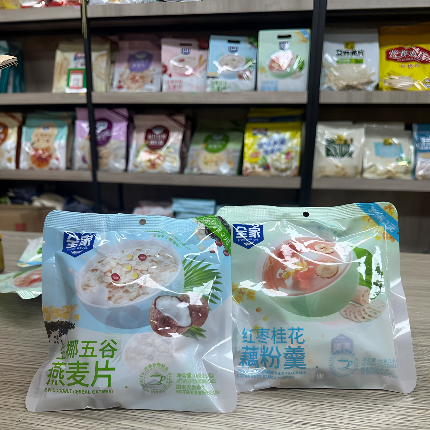 全家生椰五谷红枣桂花奶香冲泡