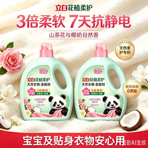 立白母婴柔顺剂防静电持久留香