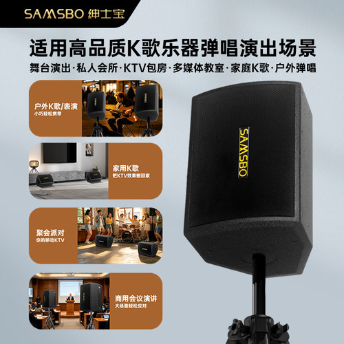 绅士宝户外K歌音响大功率专业乐器舞台演出专用家庭KTV卡拉OK音箱
