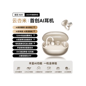 金运灵动环A6耳夹式蓝牙耳机政府补贴2025新款AI无线气骨传导运动