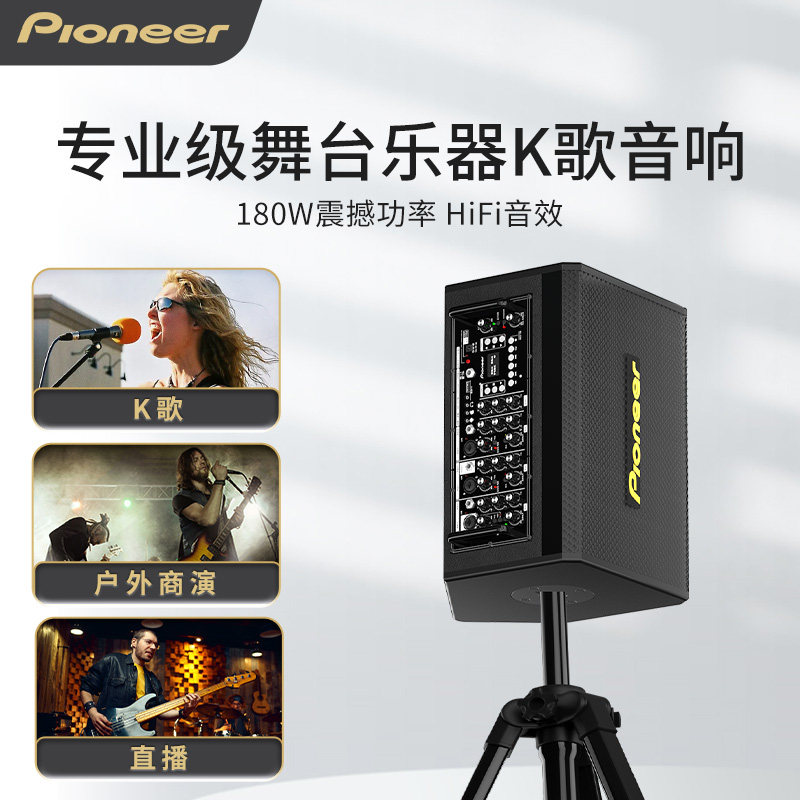Pioneer/先锋户外广场舞台直播音响演出吉他弹唱乐器蓝牙声卡YQ30