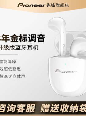 Pioneer/先锋SEC-T1真无线蓝牙耳机半入耳式游戏男女降噪运动防水