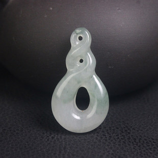 正品桂林鸡血玉贵妃料如意吊坠扭转乾坤纯天然玉石带证书时尚冰透