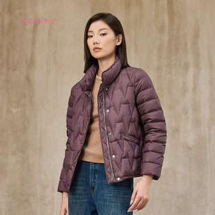 泰格旗下品牌歌蒂雅诗2025新款时尚常规款羽绒服百搭大码保暖女装
