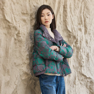 泰格旗下品牌歌蒂雅诗2025冬装新款时尚短款羽绒服百搭保暖女装