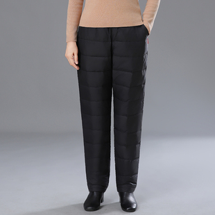女士妈妈加绒加厚东北保暖棉裤 中老年人羽绒裤 女冬外穿2025年新款