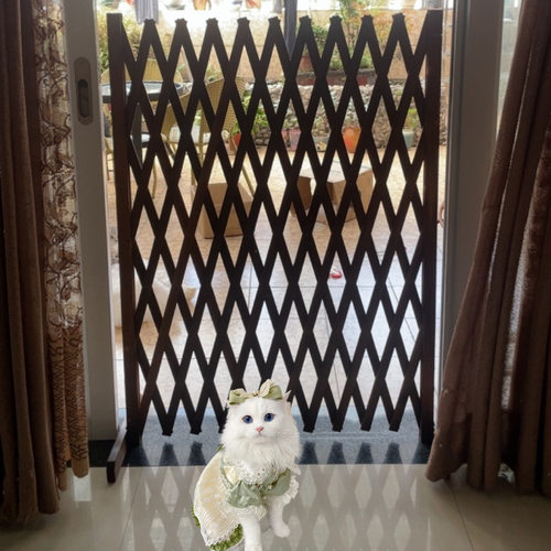 宠物围栏栅栏隔离门户外室内伸缩隔断拦猫拦狗栅栏挡板隔离免打孔