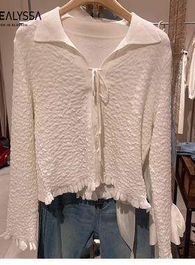 ROSEALYSSA若诗莉莎女2025春季新款毛衣针织衫上衣R5107-2409-499