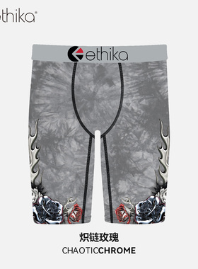 Ethika【炽链玫瑰】北美潮流男士内裤防磨裆运动速干透气短裤男生