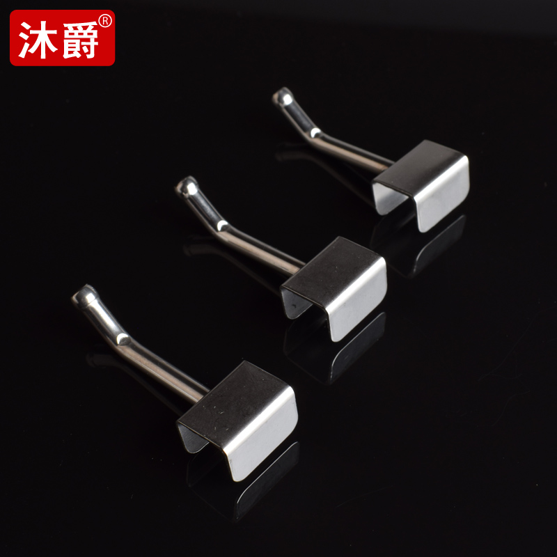 厨房置物架卡钩1cm方管卡扣夹 不锈钢厨具用品多功能收纳金属单钩