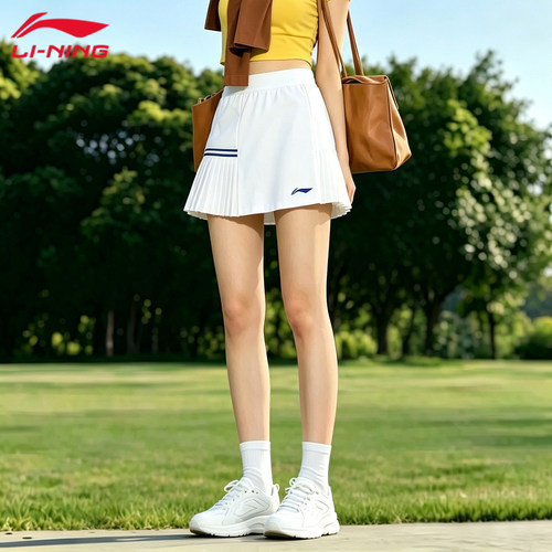 李宁巨好看羽毛球裙裤大赛服短裙夏高颜值运动短裙速干透气防走光