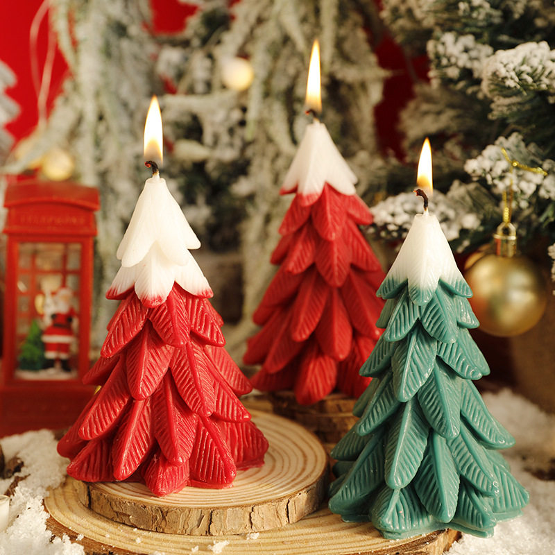 圣诞树香薰蜡烛创意香氛伴手礼浪漫圣诞节礼物生日圣诞装饰