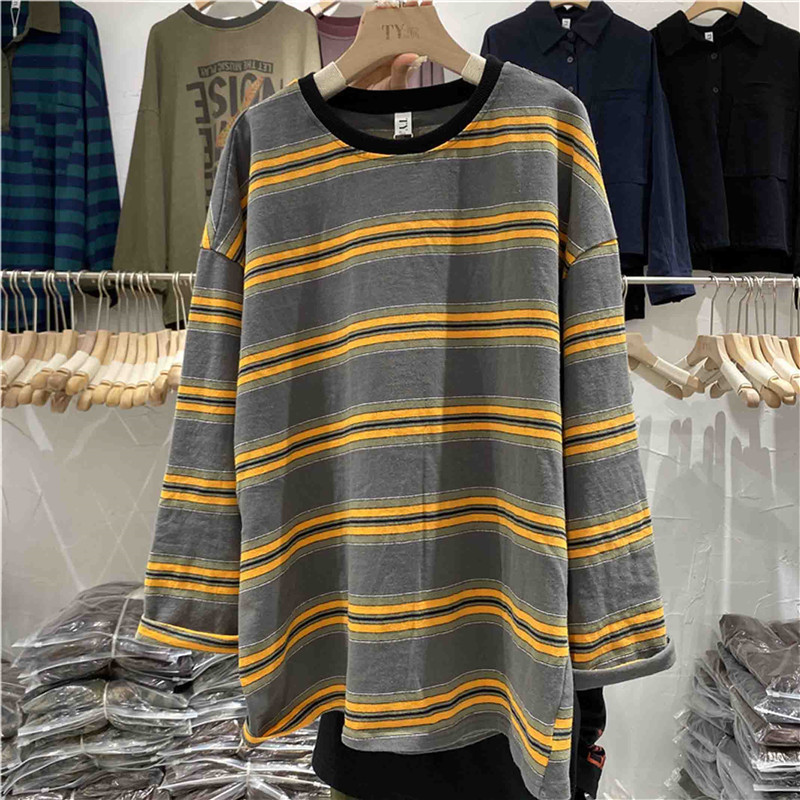 条纹长袖T恤女TYJR3392秋季新款