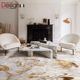 轻奢房间北欧现代简约ins卧室 Dammi高端品牌进口原创地毯客厅美式