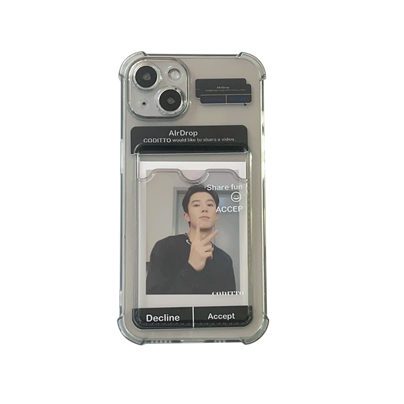 勤仕 DIY定制放照片隔空投送iphone16promax适用苹果15手机壳14情侣13透明12硅胶11全包plus防摔