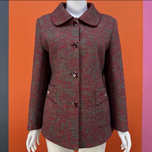 妈妈装春秋外套新款中老年女装上衣奶奶长袖60岁70老太太老人衣服