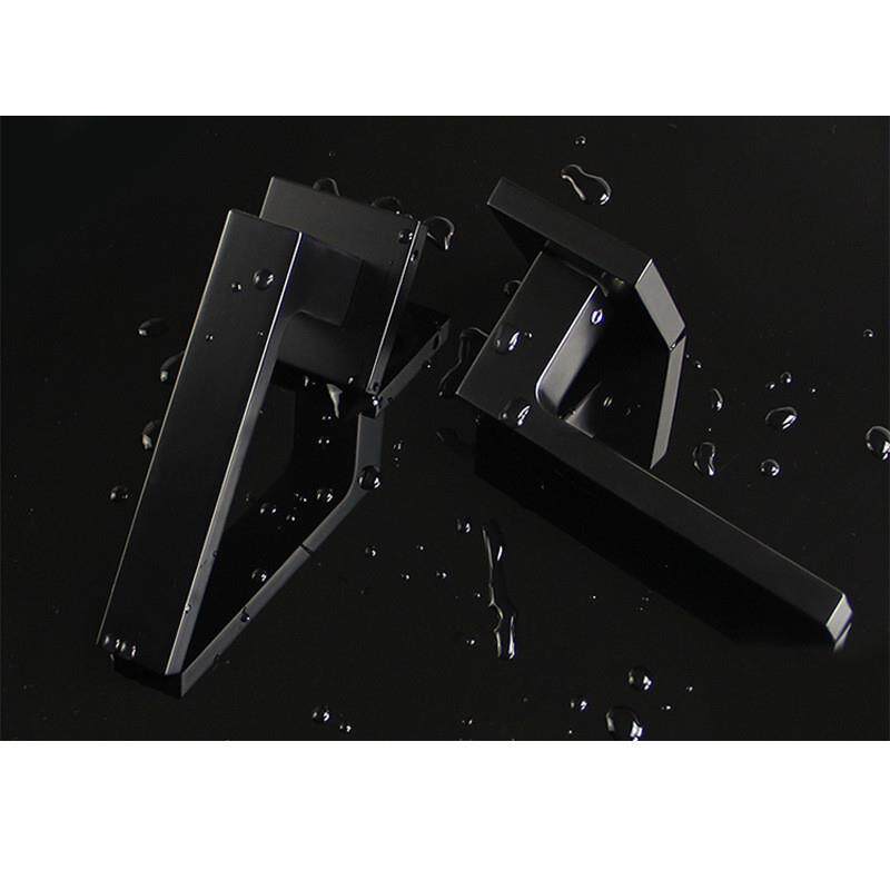 德国超静音锌合金室内分体锁木门房门锁把手简约黑色执手锁