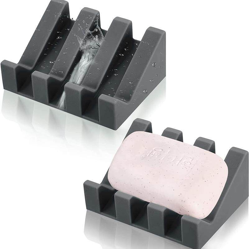 硅胶肥皂盒沥水香皂架导流式皂托免打孔皂垫创意浴室置物架