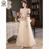 晚礼服生日宴会高端气质高级感超仙高中学生毕业森系连衣裙成人礼