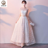 长款 200斤2024新款 主持宴会晚礼服加肥加大显瘦 伴娘服女胖mm 大码