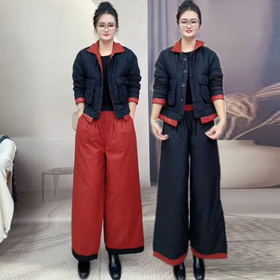 爆款 套装 棉服加厚冬季 百搭休闲韩版 两件套潮 大码 宽松时尚 棉衣棉裤