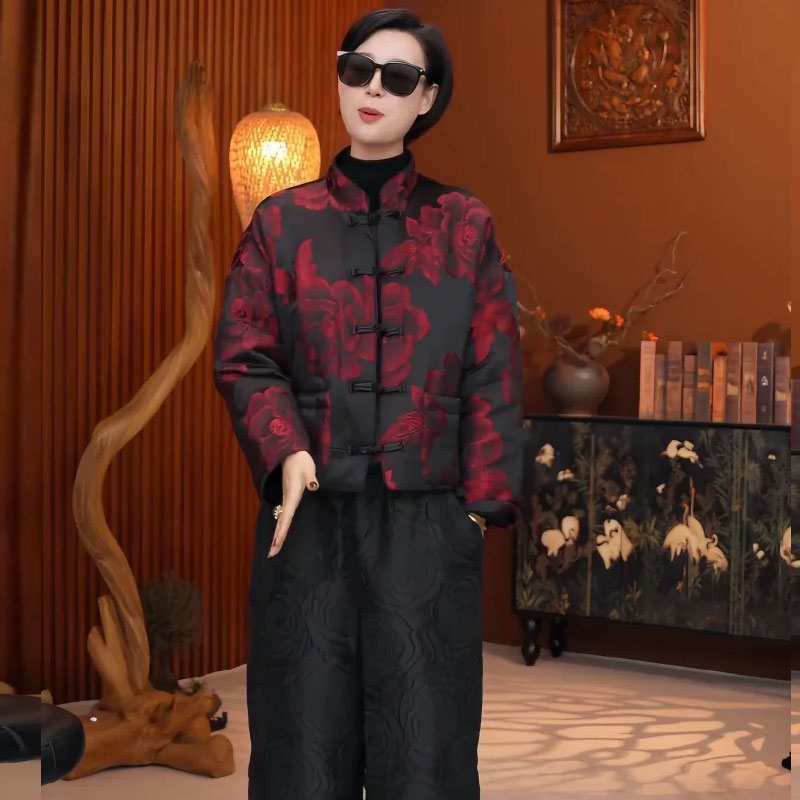 新中式国风短款羽绒棉服外套上衣