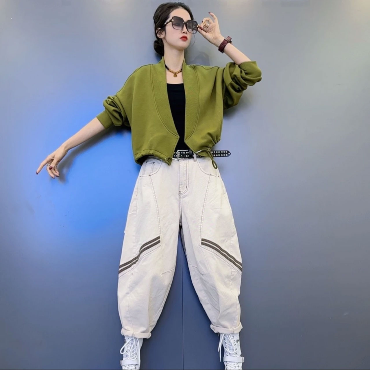 个性时尚外套宽松显瘦百搭