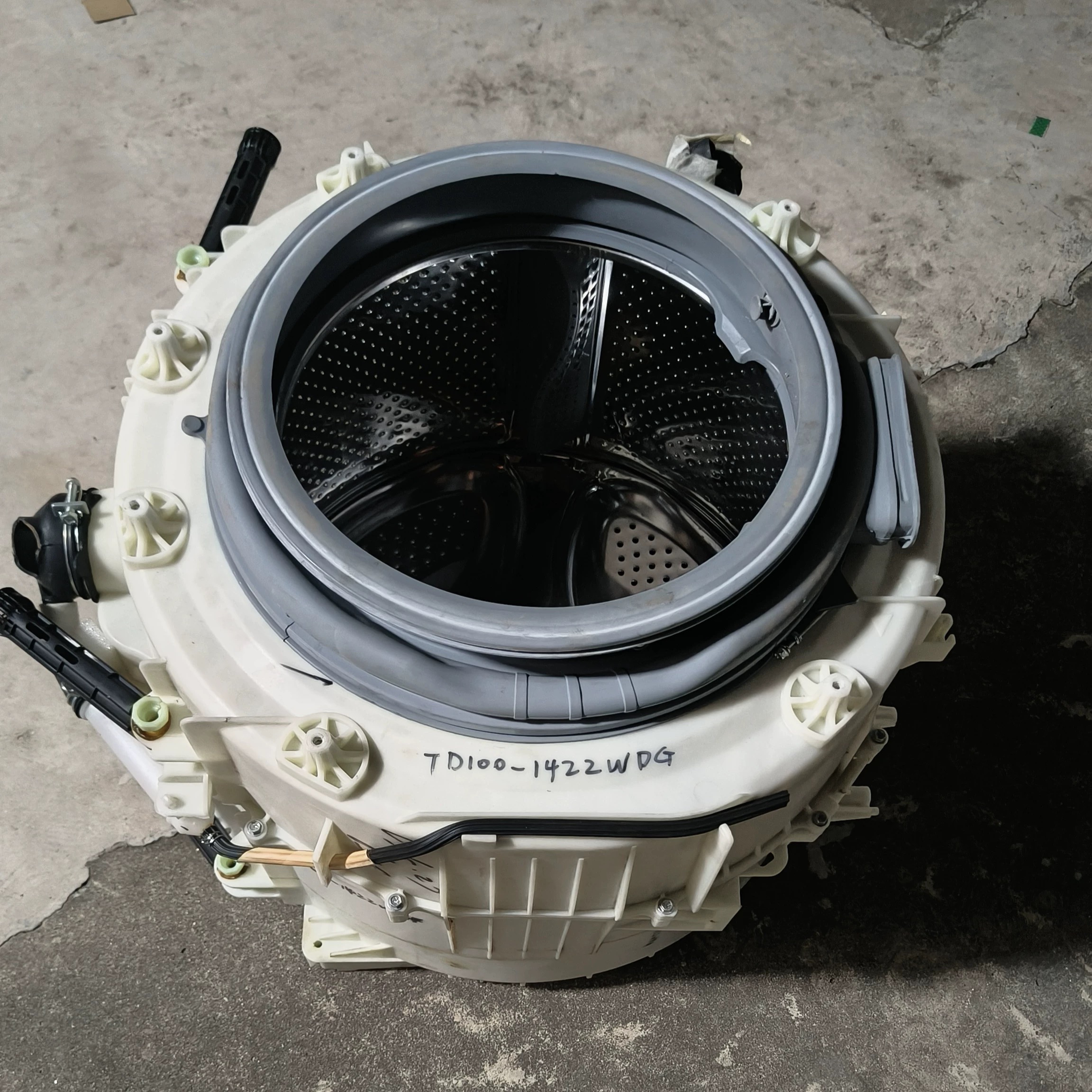 适用小天鹅滚筒洗衣机TD100-1422WDG塑料外桶不锈钢内桶一套总成