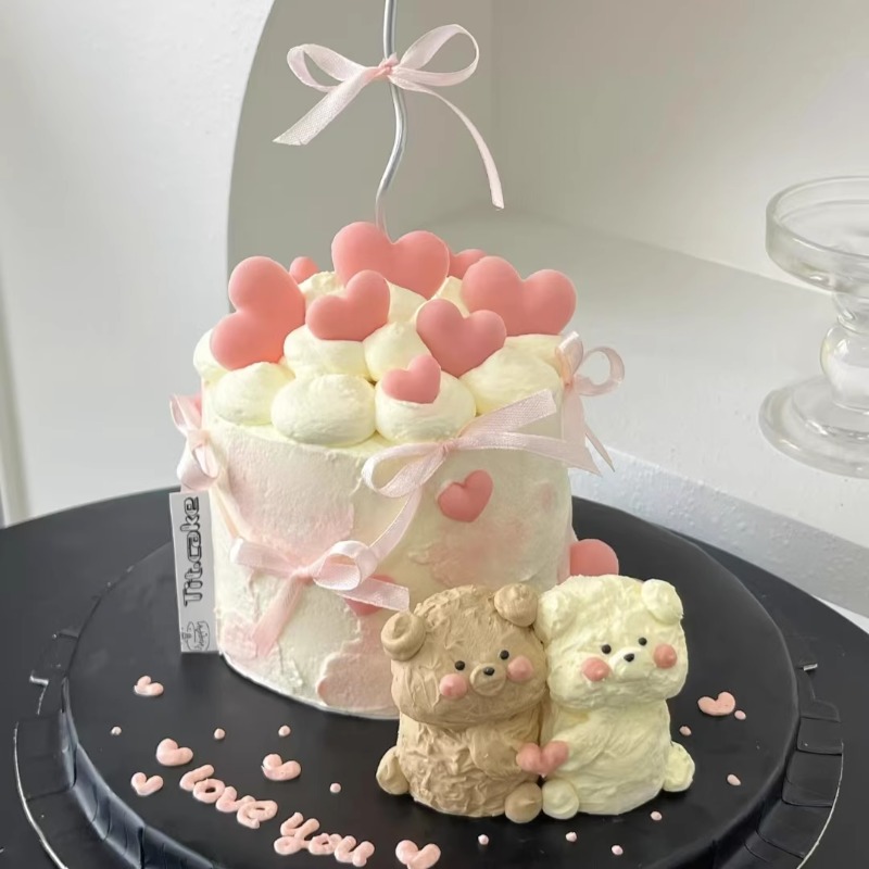 网红卡通情人节小熊装饰