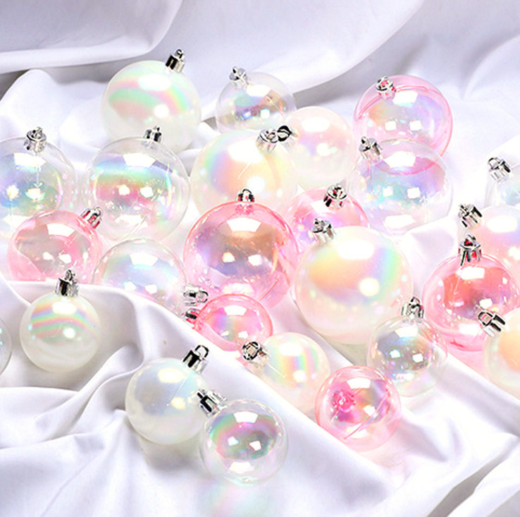 蛋糕装饰ins风创意幻彩许愿球装扮炫彩透明圆形泡泡球生日挂饰