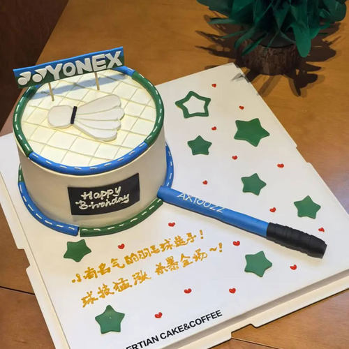 糖堡森林羽毛球主题加油少年翻糖切模蛋糕装饰烘焙模具塑料压模
