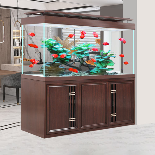 江彩家用底滤客厅大鱼缸